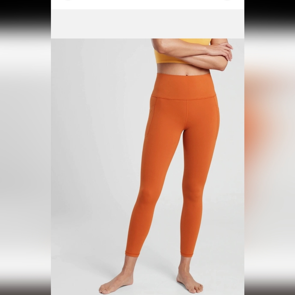 ATHLETA Salutation Stash Pocket II Tights - Burnt Orange